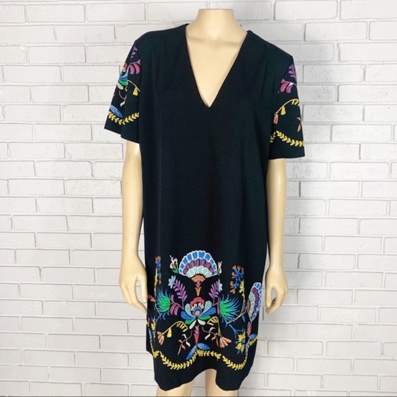 Zara Rubberized Print Dress NWT - Picture 5 of 12